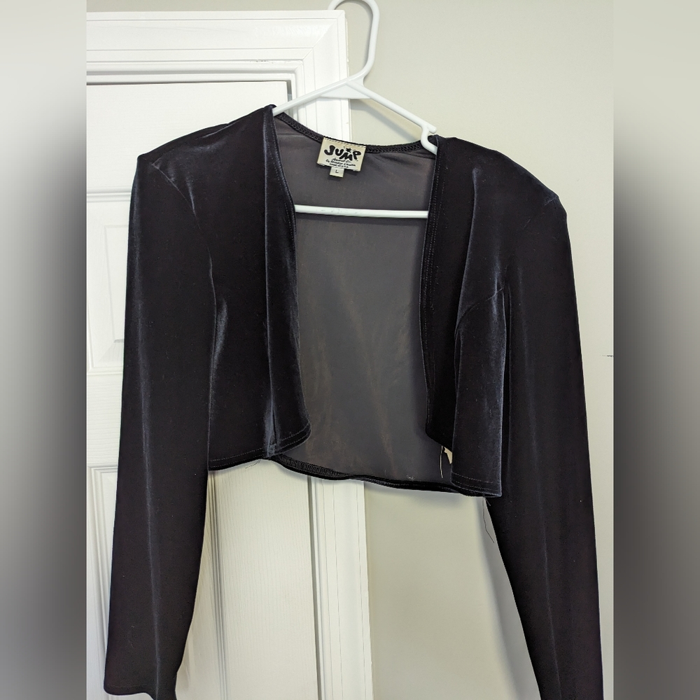 Velvet short jacket